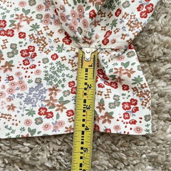 Levi Strauss Ivory Floral Elastic Waist Pull On Shorts With Pockets Sz 3XL - Picture 11 of 11